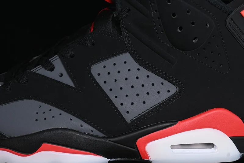 All categories Air Jordan Jordan series basketball shoes Air Jordan 6 F version Air Jordan 6 "Carmine" AJ6 Joe 6 black gray red 3M reflective basketball men's shoes CT8529-064